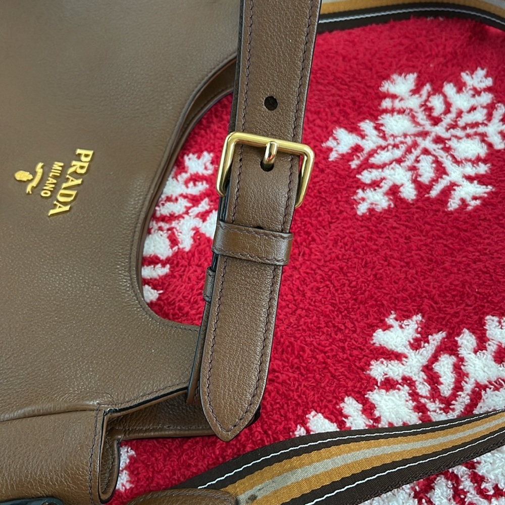 PRADO Milano Vit. Daino Nocciolo Bag w/Dustbag/Prada box - Picture 6 of 14